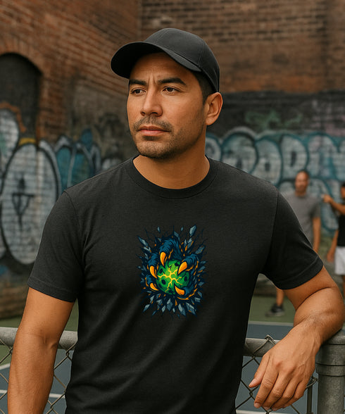 Pickleball Beast Claw by Pepini Pickleball β white Casual Wear Pickleball T-Shirt front view